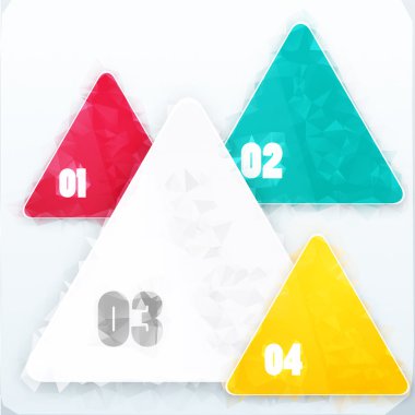 Vektör üçgen arka plan. Color nesnesi