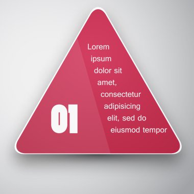 Vektör üçgen arka plan. Color nesnesi