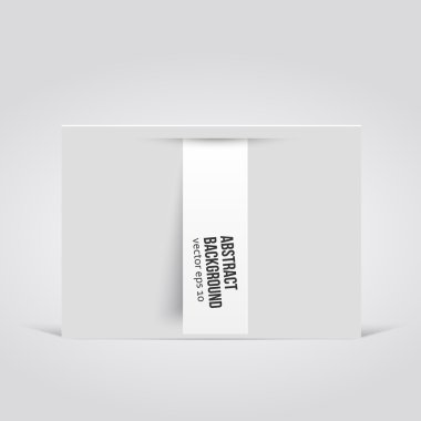 Vektör arka plan. Beyaz etiket