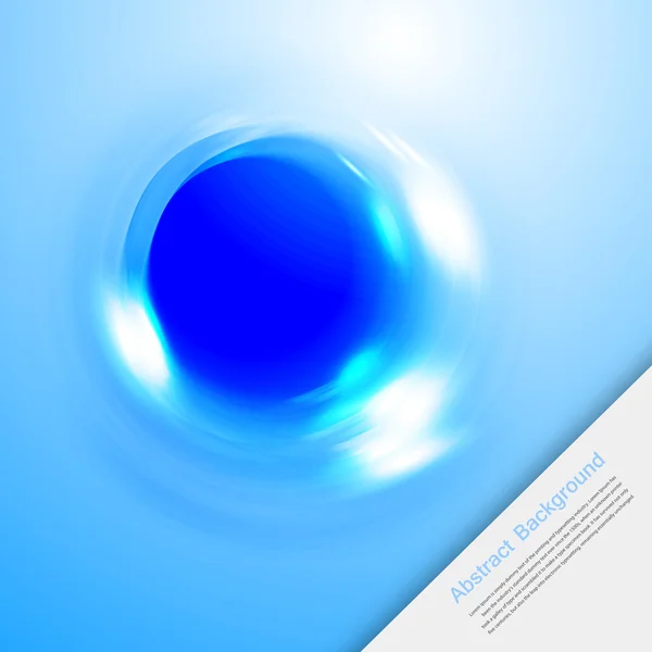 Vector blauw water cirkel — Stockvector