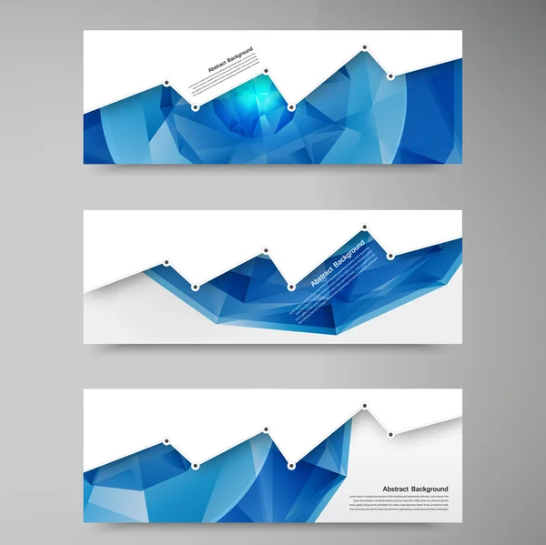 Vektor abstrakten Hintergrund. Polygon blau — Stockvektor