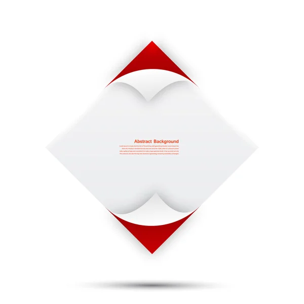 Contexte abstrait. blanc et rouge — Image vectorielle