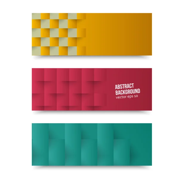 Vector banners and squares. Color — Stock Vector