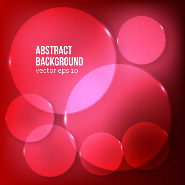Vektor abstrakten Hintergrund. Kreis rot — Stockvektor