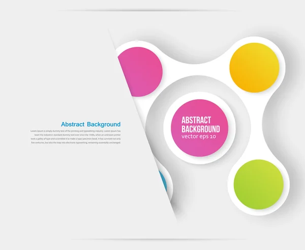 ベクターの色の円。インフォ グラフィック カラー分子 — ストックベクタ