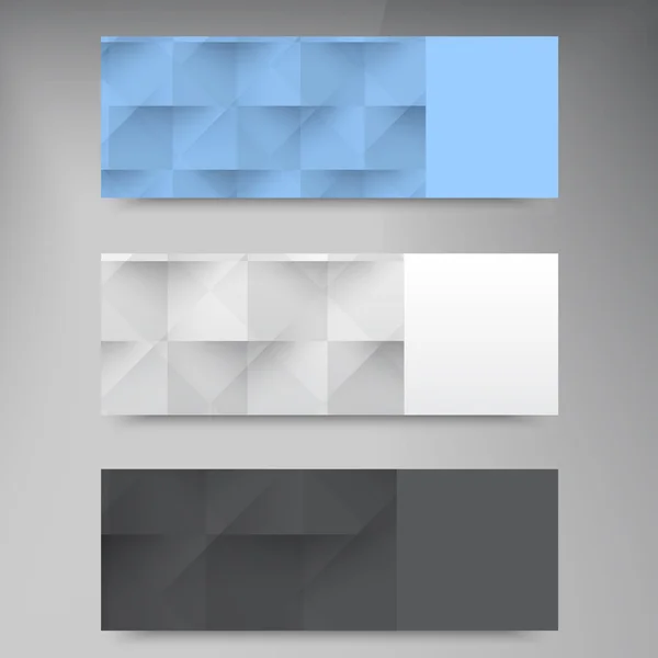 Banderas y cuadrados vectoriales. Conjunto de colores — Archivo Imágenes Vectoriales