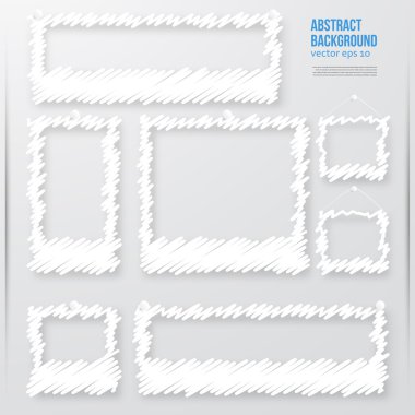 Vektör fotoğraf çerçeve büyük başlığı. Vektör çizim.