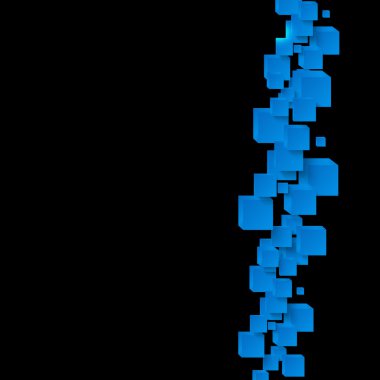 Vektör kare. Arka plan mavi kart.