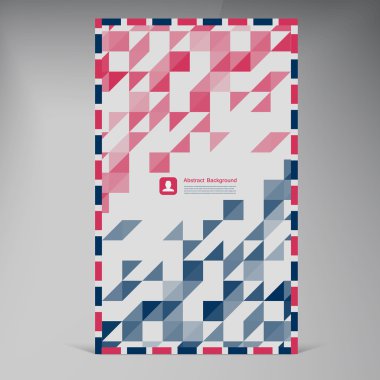 Vektör düz UI afiş. Renk zarf