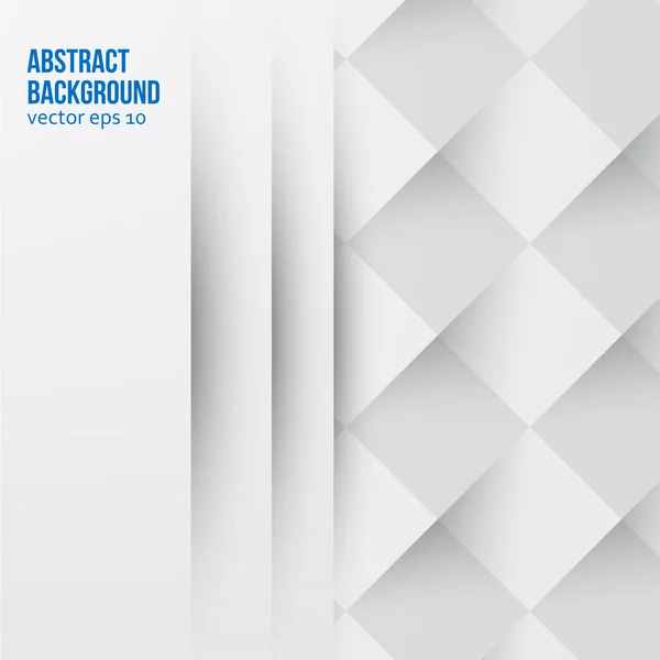 ベクトル白い正方形。抽象的な背景 — ストックベクタ