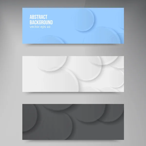 Vector banners en pleinen. Kleurenset — Stockvector