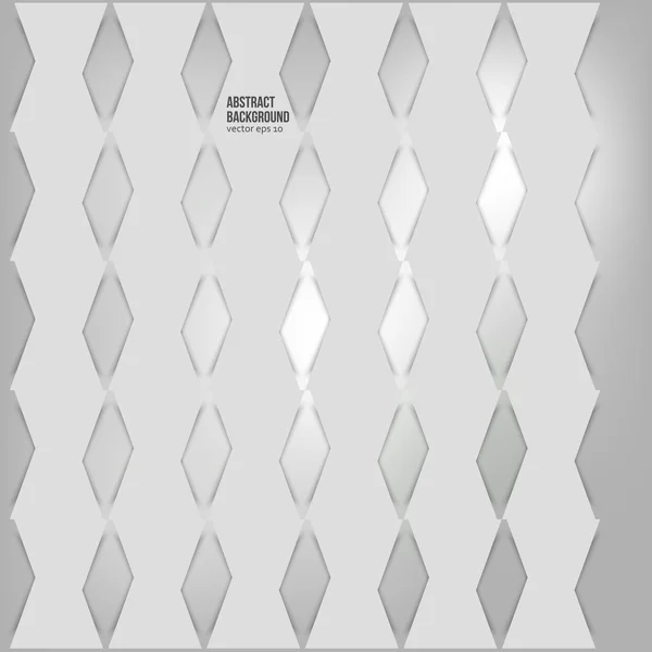 Vector abstract background. Squares white — Stock Vector