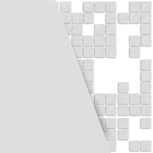 Vektorové pozadí abstraktní. Bílé čtverečky — Stockový vektor