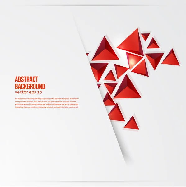 Vector squares. Abstract background red — Stock Vector