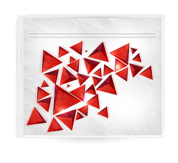 Vector squares. Abstract background red — Stock Vector