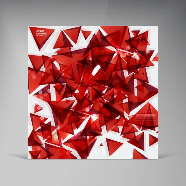 Vector pleinen. Rode abstracte achtergrond — Stockvector