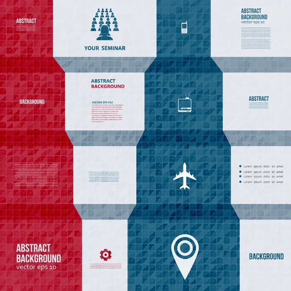 Infografías vectoriales. Tarjeta de fondo abstracta — Archivo Imágenes Vectoriales