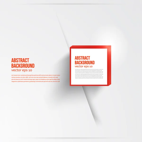 ベクトルの正方形。抽象的な背景カード赤. — ストックベクタ