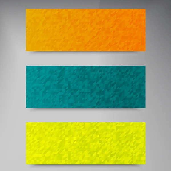 Vector banners and squares. Color set — Stock Vector