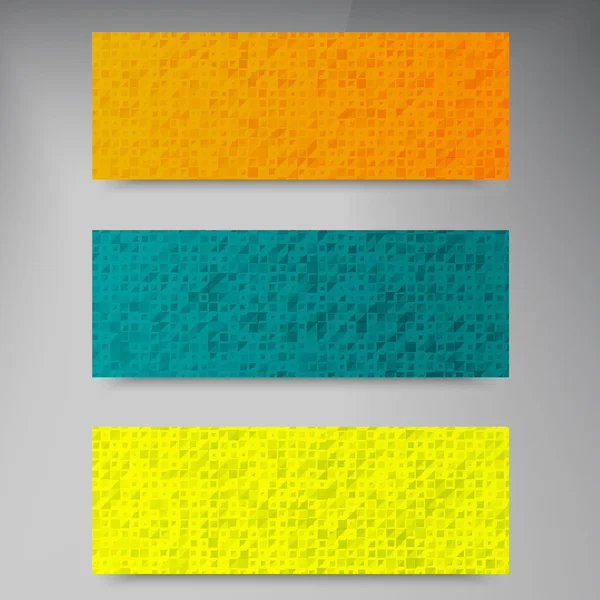 Vector banners and squares. Color set — Stock Vector