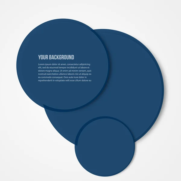 Plantilla de círculos de infografía vectorial. diseño — Vector de stock