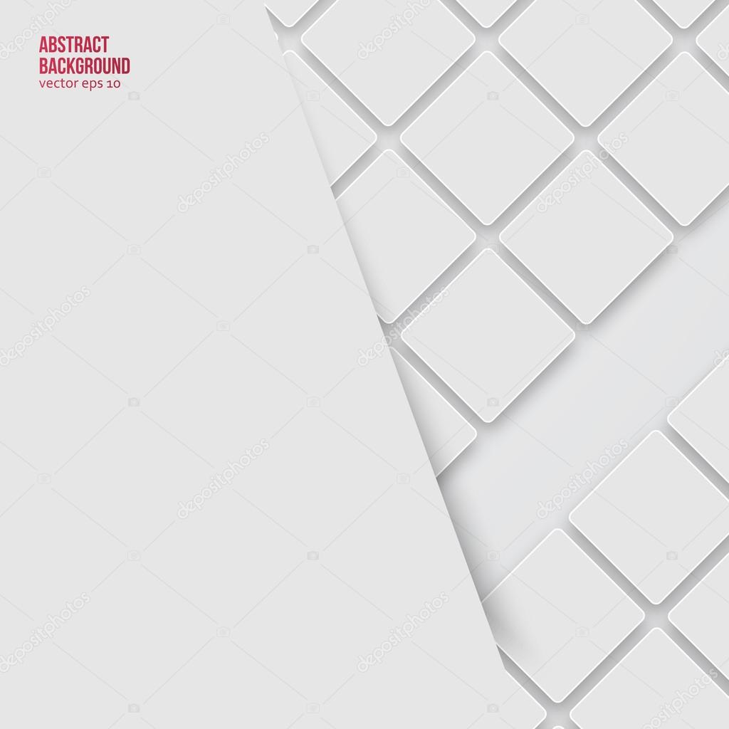 Vector Abstract background. Squares white