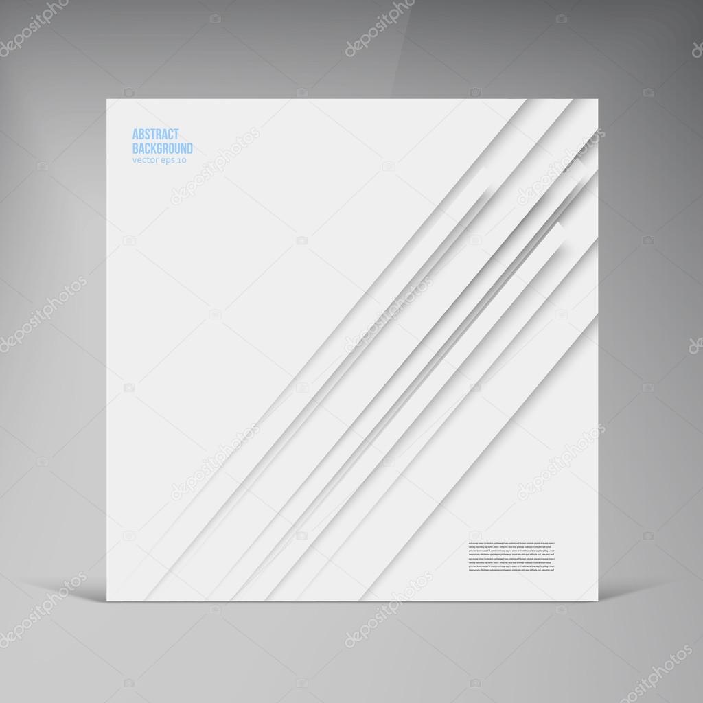 Vector square. Abstract background card shadow