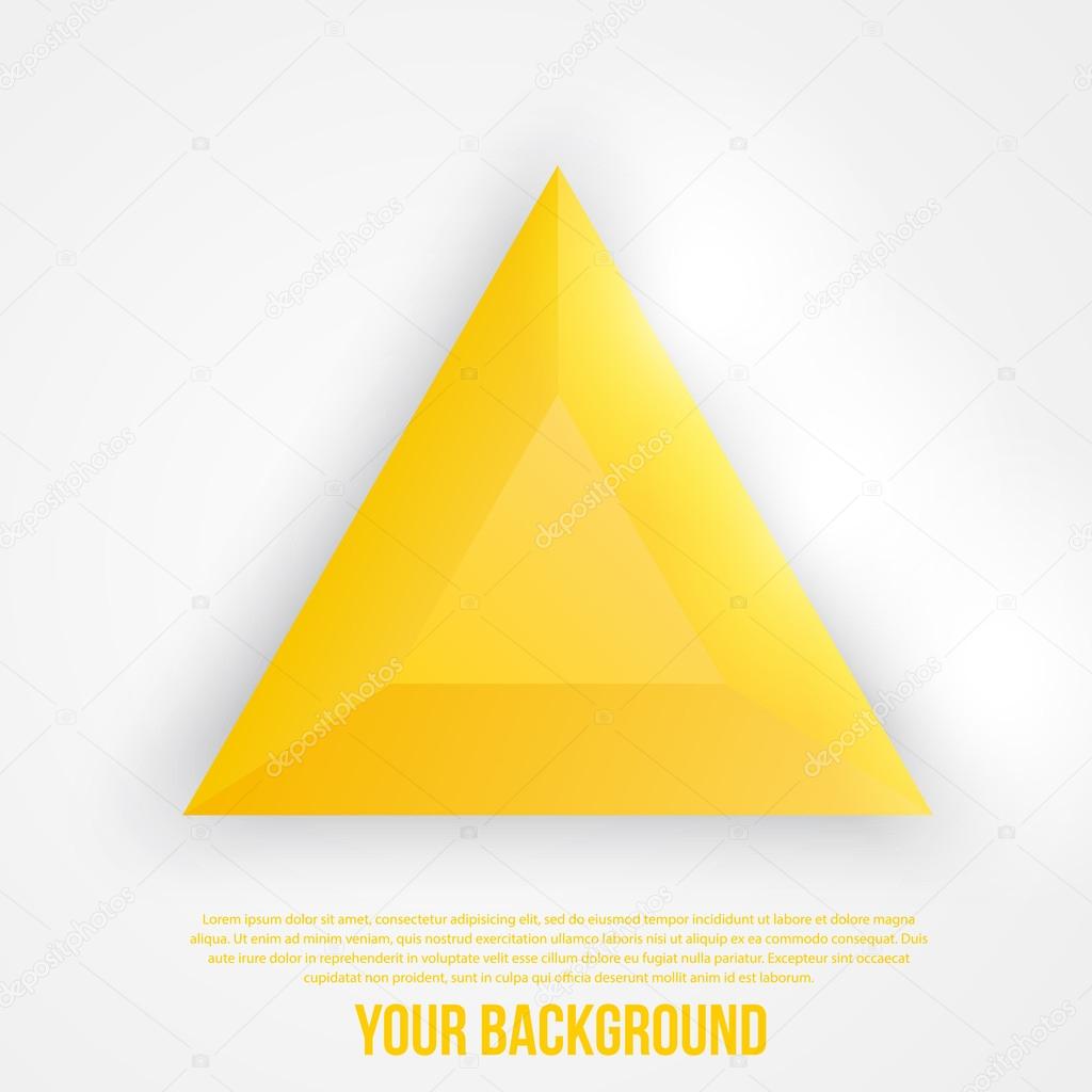 Vector abstract triangles template. Object web