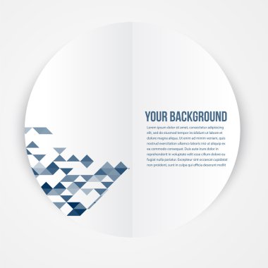 Vektör soyut daireler şablonu. Web Tasarım