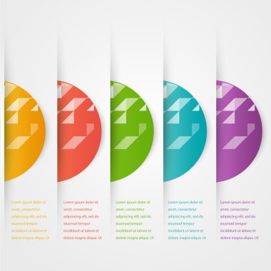 Vektör soyut üçgenler şablonu. Nesne web