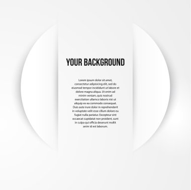 Vektör soyut daireler şablonu. Web Tasarım