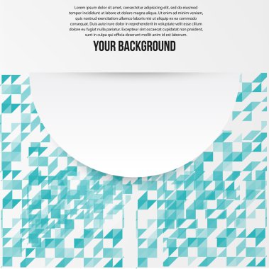 Vektör soyut daireler şablonu. Web Tasarım