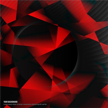 Vektör 3D afiş ve kareler. Tasarım