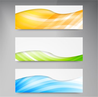 çizgilerle modern vektör afiş kümesi