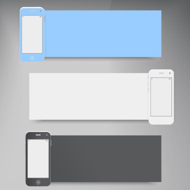 Akıllı telefon ile izole. Gerçekçi beyaz