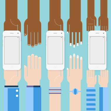 İş tasarım öğeleri jestler eller. izole