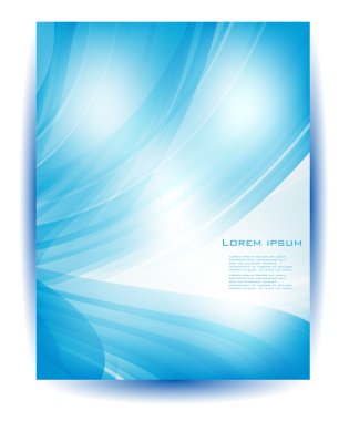 Vektör mavi çiçek vektör kartı ve bırak