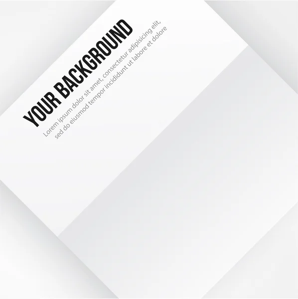 Banner de plantilla de papel vectorial. Nota blanca — Vector de stock