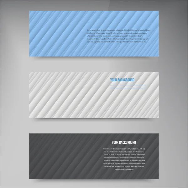 Vector banners lijnen. Kleur webdesign — Stockvector