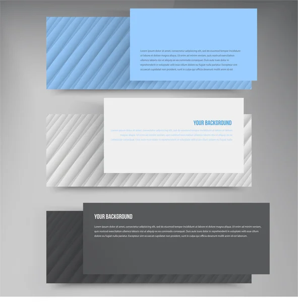 Vector banners lijnen. Kleur webdesign — Stockvector