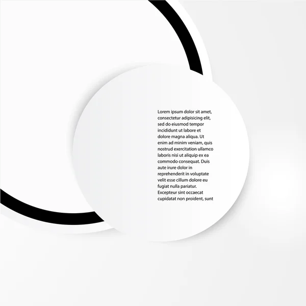 Vector abstract circles template. web design — Stock Vector