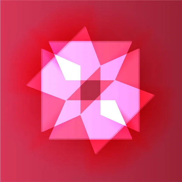 Vector background abstract fractal. Shadow design — Stock Vector
