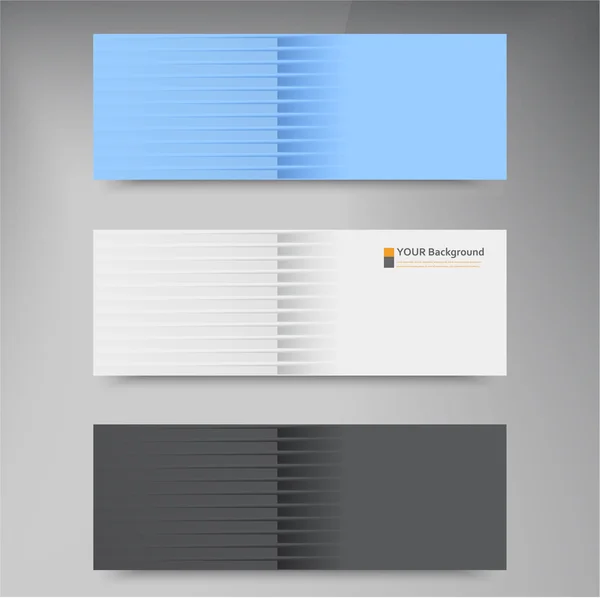 Vektor Banner und Linie. Farbe Webdesign — Stockvektor