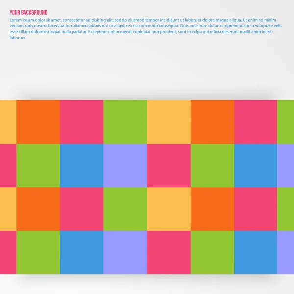 Vektor abstrakte Quadrate und Farben. Design — Stockvektor