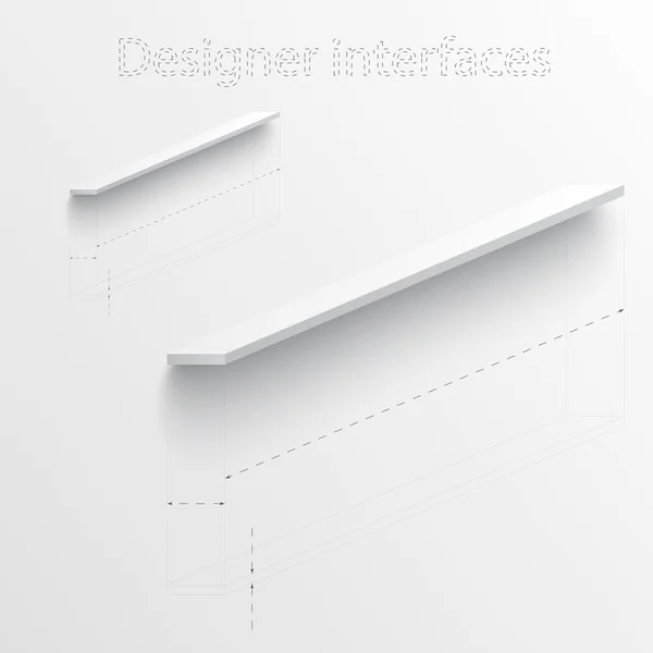 矢量 3d 计划和理事会。设计界面 — 图库矢量图片