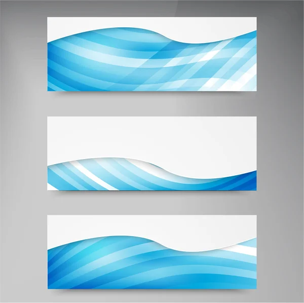 Conjunto de banners vectoriales modernos con — Vector de stock