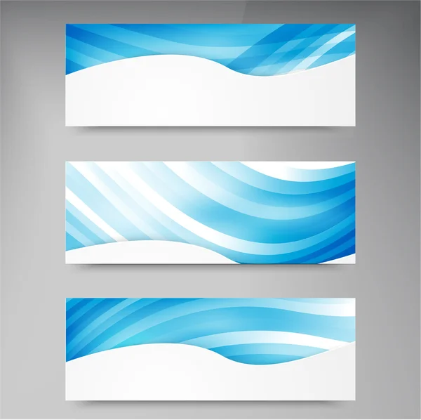 Conjunto de banners vectoriales modernos con — Vector de stock