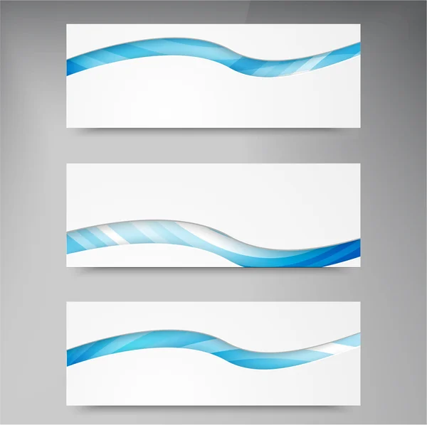 Conjunto de banners vectoriales modernos con — Vector de stock