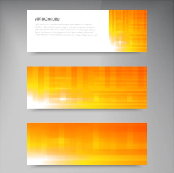 Conjunto de banners vectoriales modernos con líneas — Vector de stock