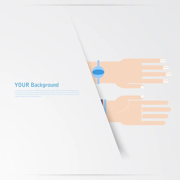 业务手手势的设计元素。分离 — 图库矢量图片